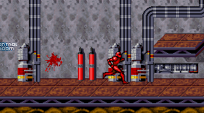 Player demonstrates jumping via the slighty taller barrel.